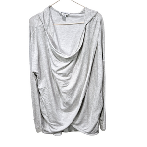 Athleta Heather Gray Drape Top